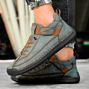 Hutton Artisan Leather Trainers | Men's Genuine Leather Trainers | Smart Casual Fashion Shoes UK