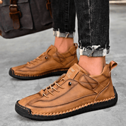 Hutton Artisan Leather Trainers | Men's Genuine Leather Trainers | Smart Casual Fashion Shoes UK