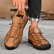 Hutton Artisan Leather Trainers | Men's Genuine Leather Trainers | Smart Casual Fashion Shoes UK
