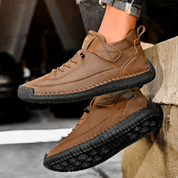 Hutton Artisan Leather Trainers | Men's Genuine Leather Trainers | Smart Casual Fashion Shoes UK