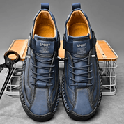 Hutton Artisan Leather Trainers | Men's Genuine Leather Trainers | Smart Casual Fashion Shoes UK