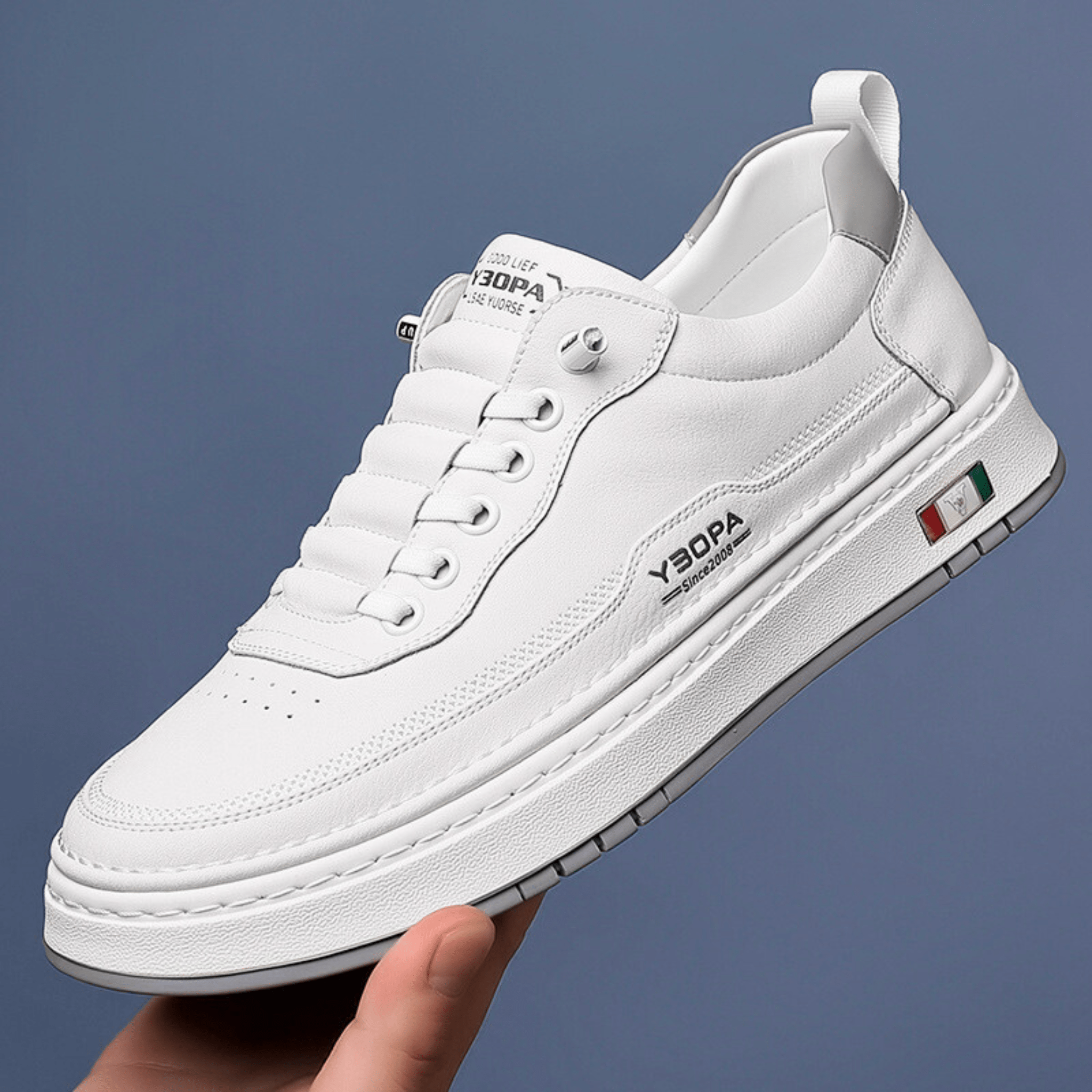 Roderick Leather Trainers | Men's Genuine Leather Trainers | Smart Casual Fashion Shoes UK