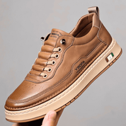 Roderick Leather Trainers | Men's Genuine Leather Trainers | Smart Casual Fashion Shoes UK