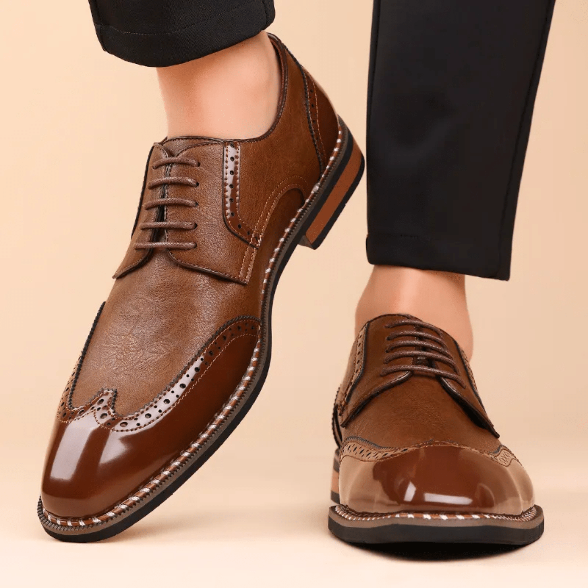 The Graham Brogue | Men's Leather Brogues | Classic Wingtip Oxford Smart Shoes UK