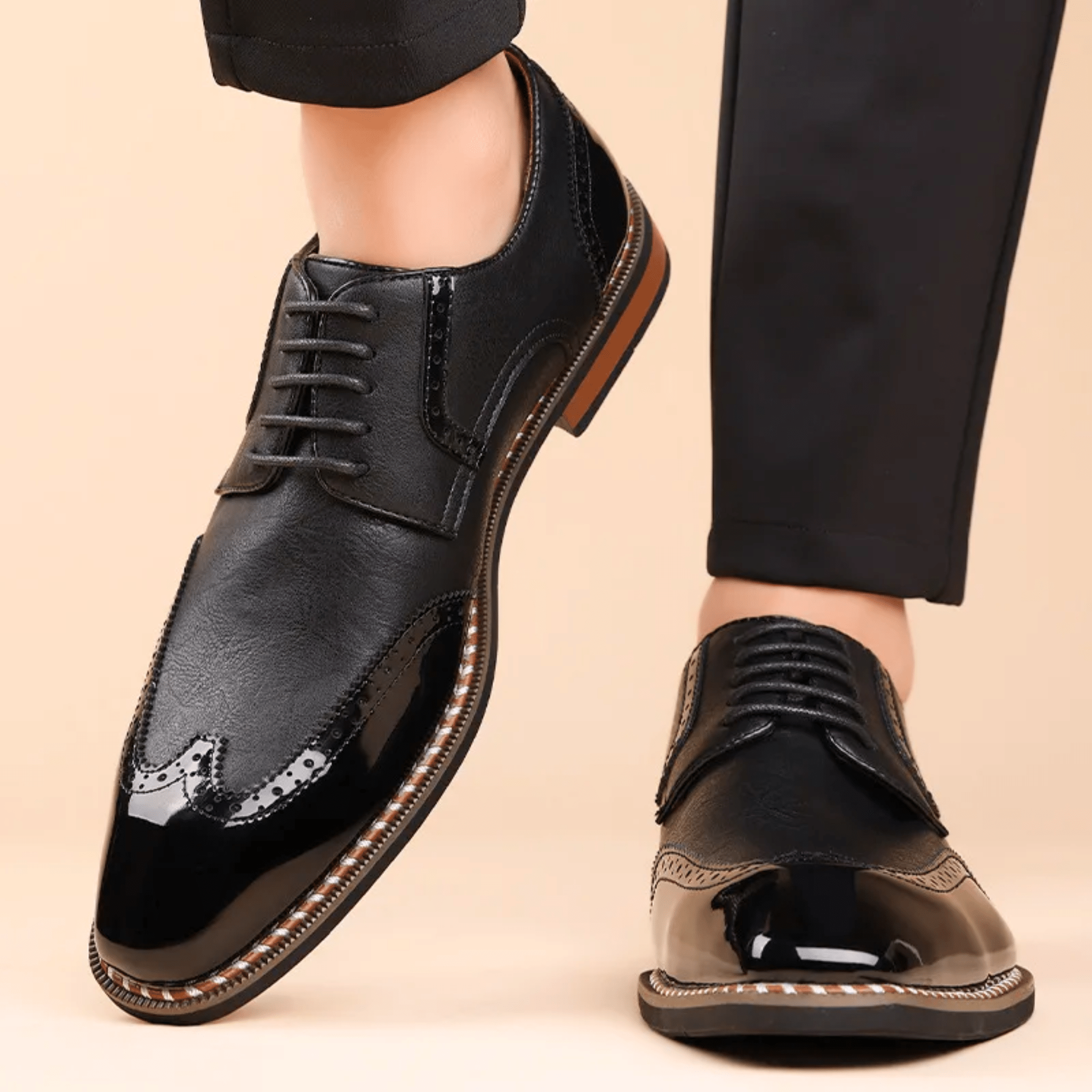 The Graham Brogue | Men's Leather Brogues | Classic Wingtip Oxford Smart Shoes UK