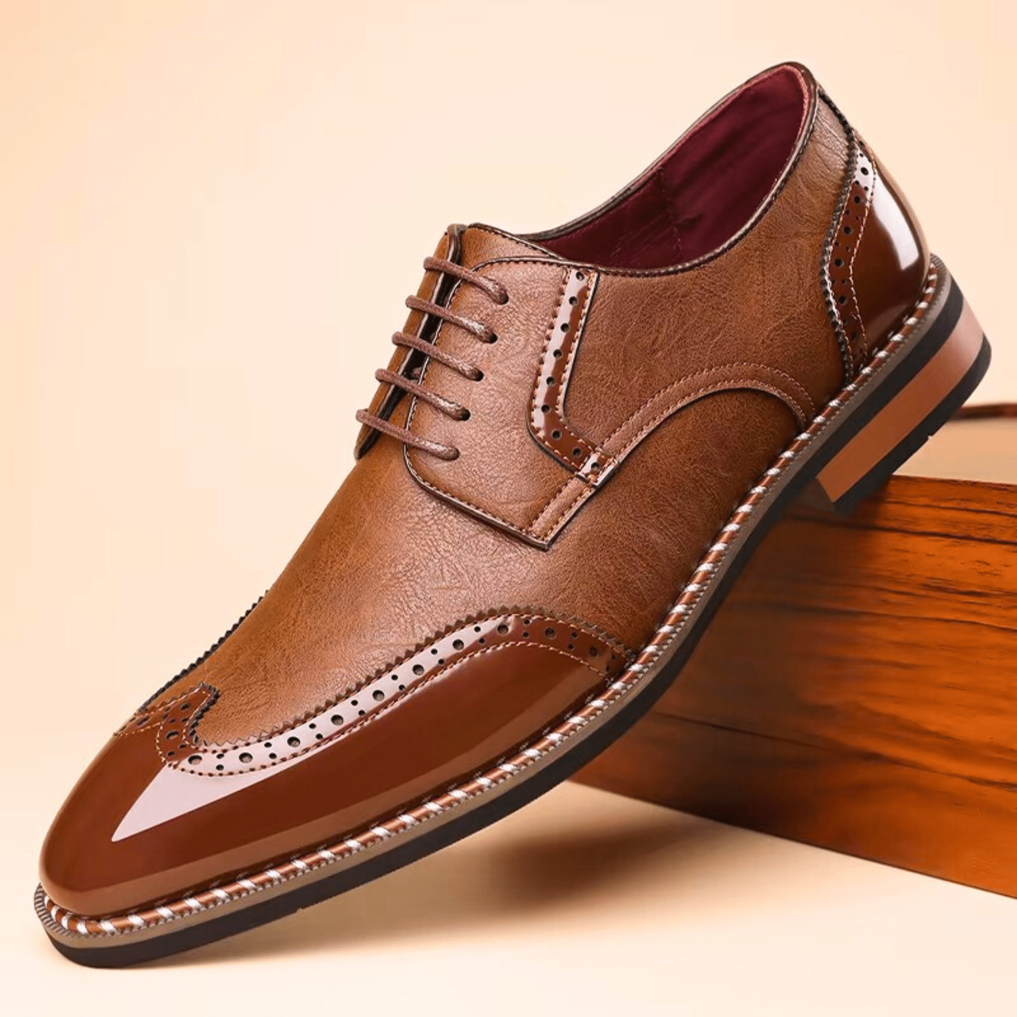 The Graham Brogue | Men's Leather Brogues | Classic Wingtip Oxford Smart Shoes UK