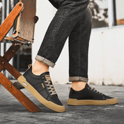 Harrington Leather Trainers | Men's Genuine Leather Trainers | Smart Casual Fashion Shoes UK