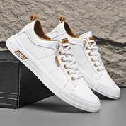 Harrington Leather Trainers | Men's Genuine Leather Trainers | Smart Casual Fashion Shoes UK