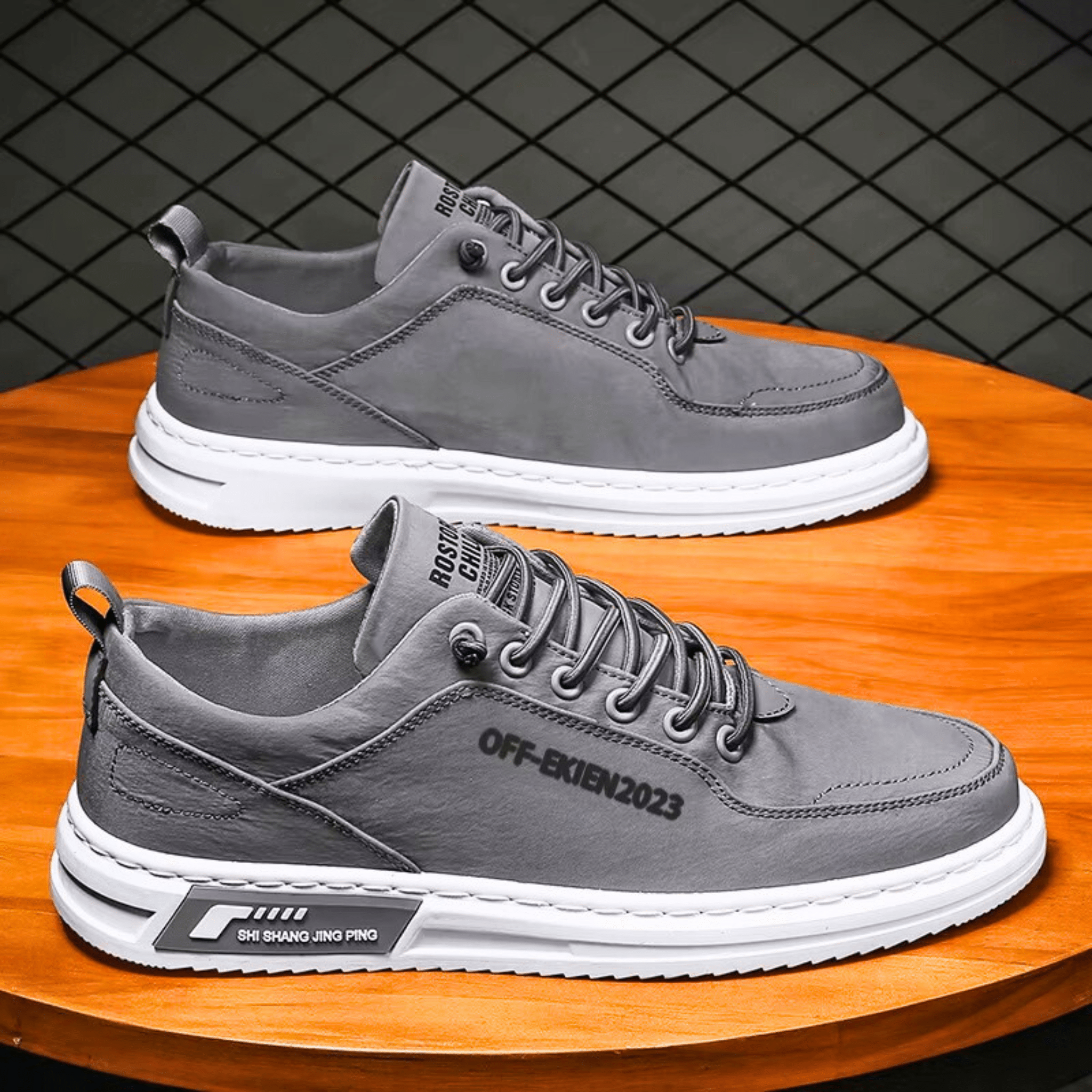 Bancroft Premium Leather Trainers | Men's Genuine Leather Trainers | Smart Casual Fashion Shoes UK
