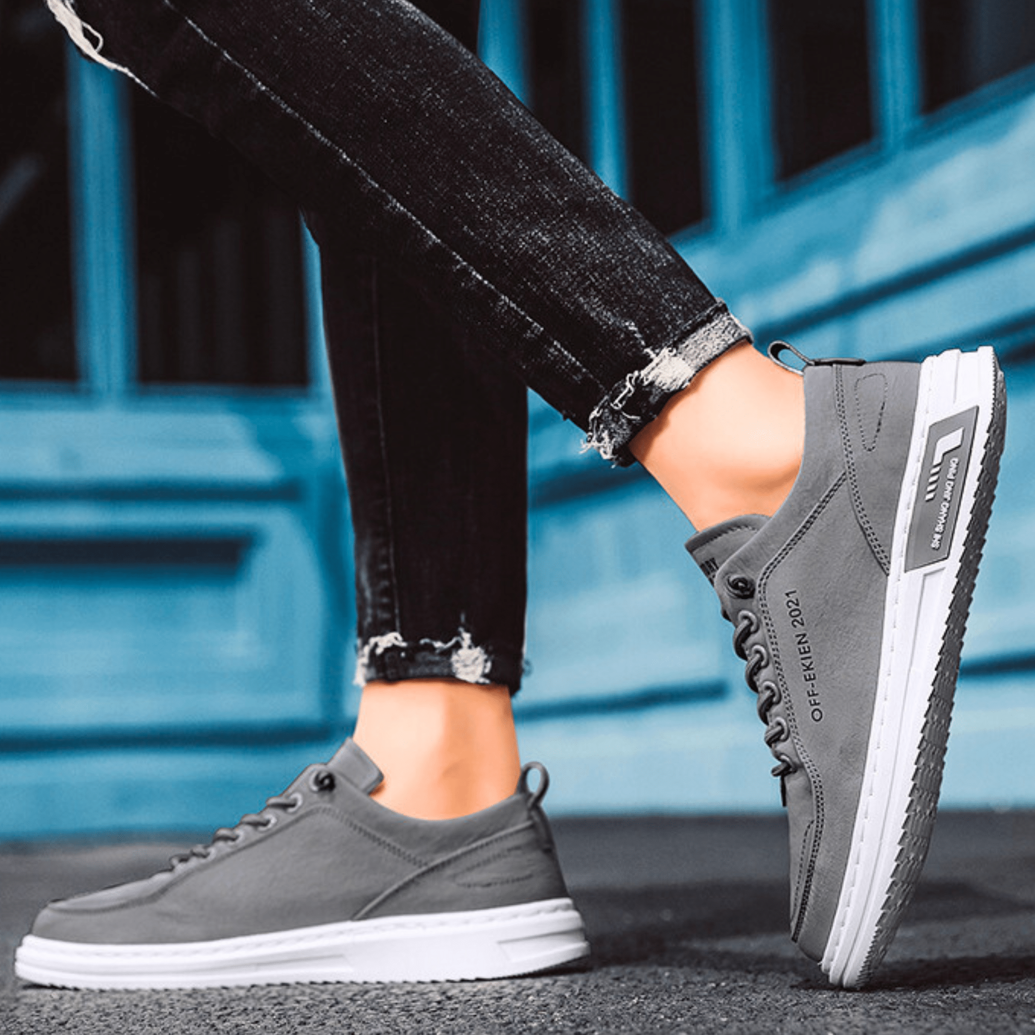 Bancroft Premium Leather Trainers | Men's Genuine Leather Trainers | Smart Casual Fashion Shoes UK