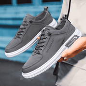 Bancroft Premium Leather Trainers | Men's Genuine Leather Trainers | Smart Casual Fashion Shoes UK