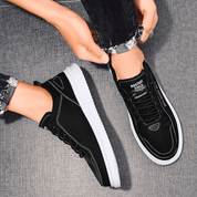 Bancroft Premium Leather Trainers | Men's Genuine Leather Trainers | Smart Casual Fashion Shoes UK
