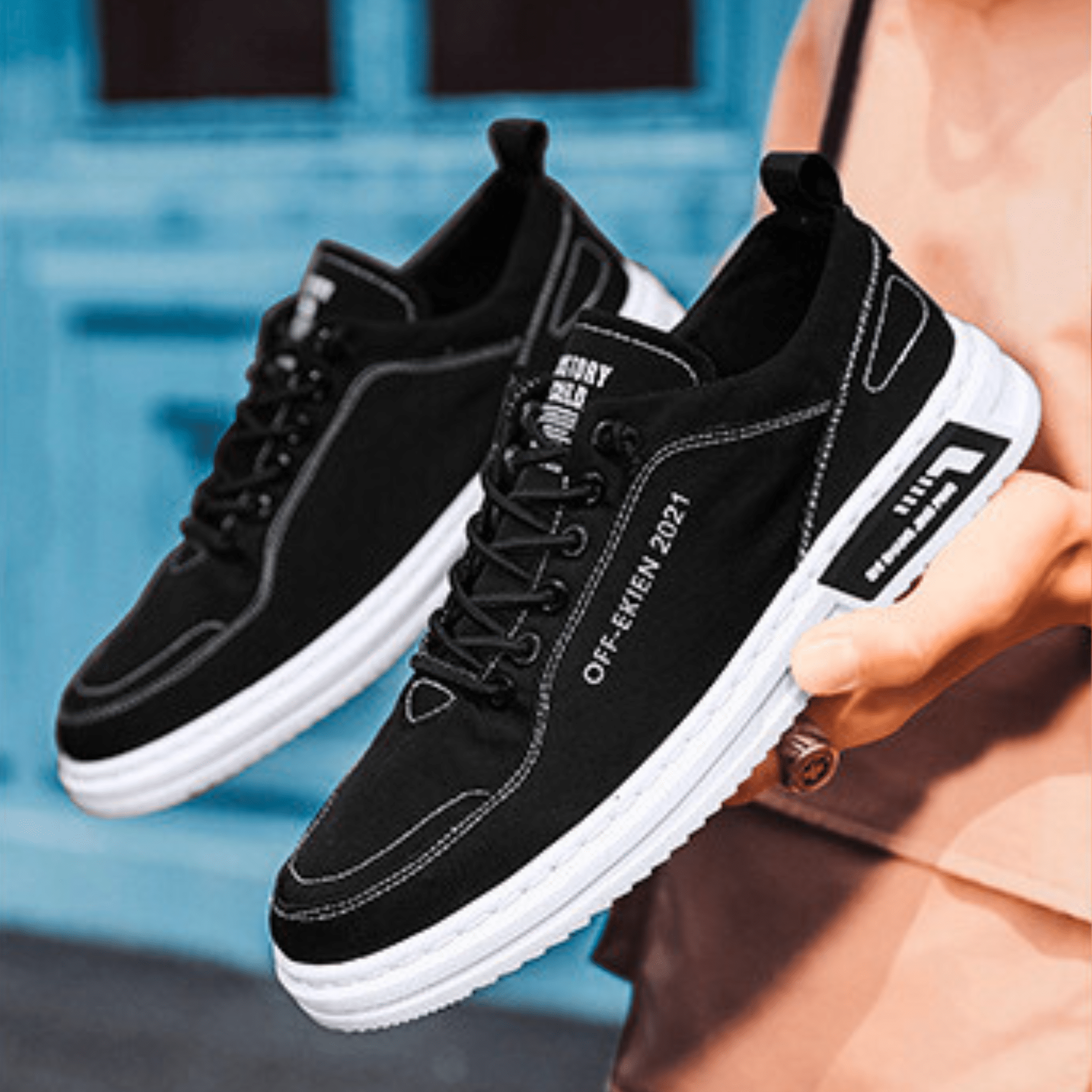 Bancroft Premium Leather Trainers | Men's Genuine Leather Trainers | Smart Casual Fashion Shoes UK