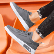 Bancroft Premium Leather Trainers | Men's Genuine Leather Trainers | Smart Casual Fashion Shoes UK