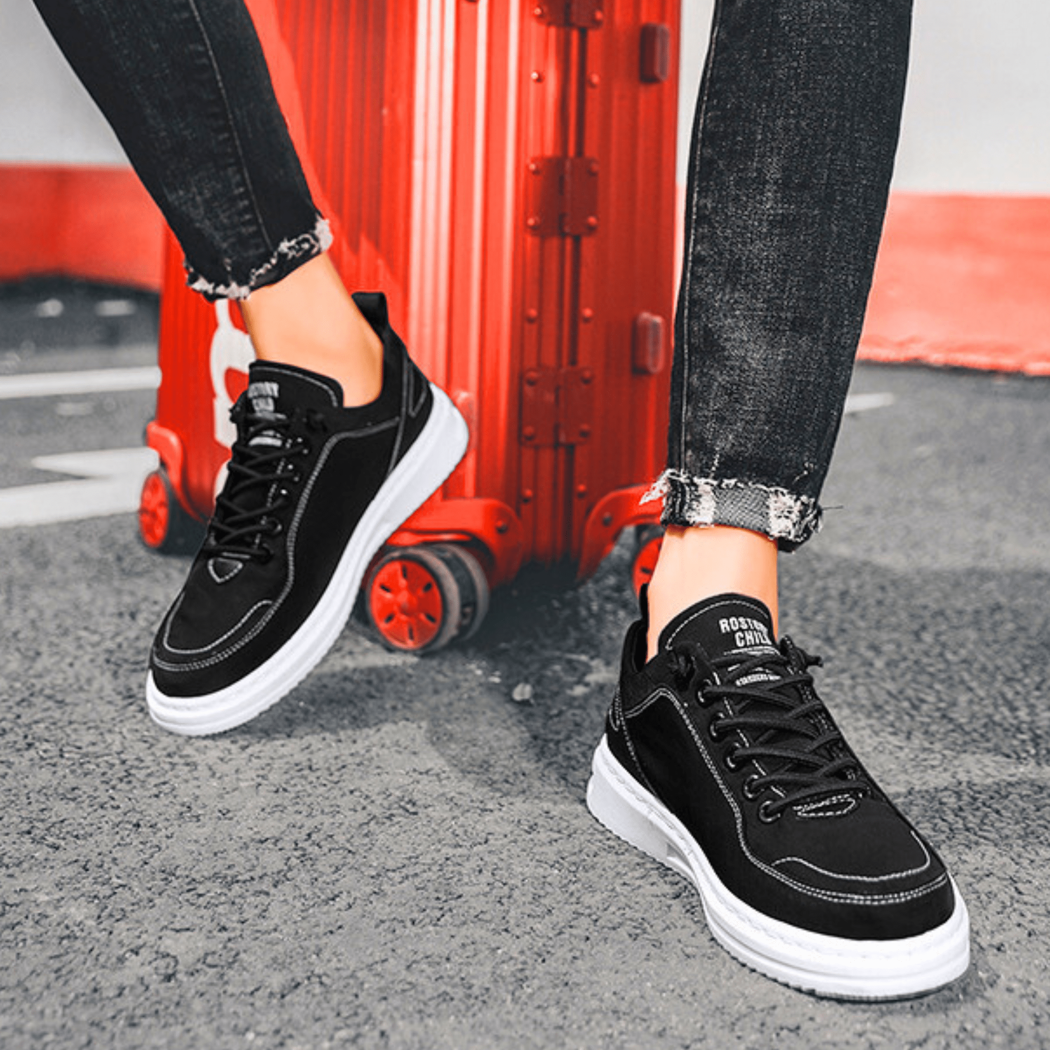Bancroft Premium Leather Trainers | Men's Genuine Leather Trainers | Smart Casual Fashion Shoes UK
