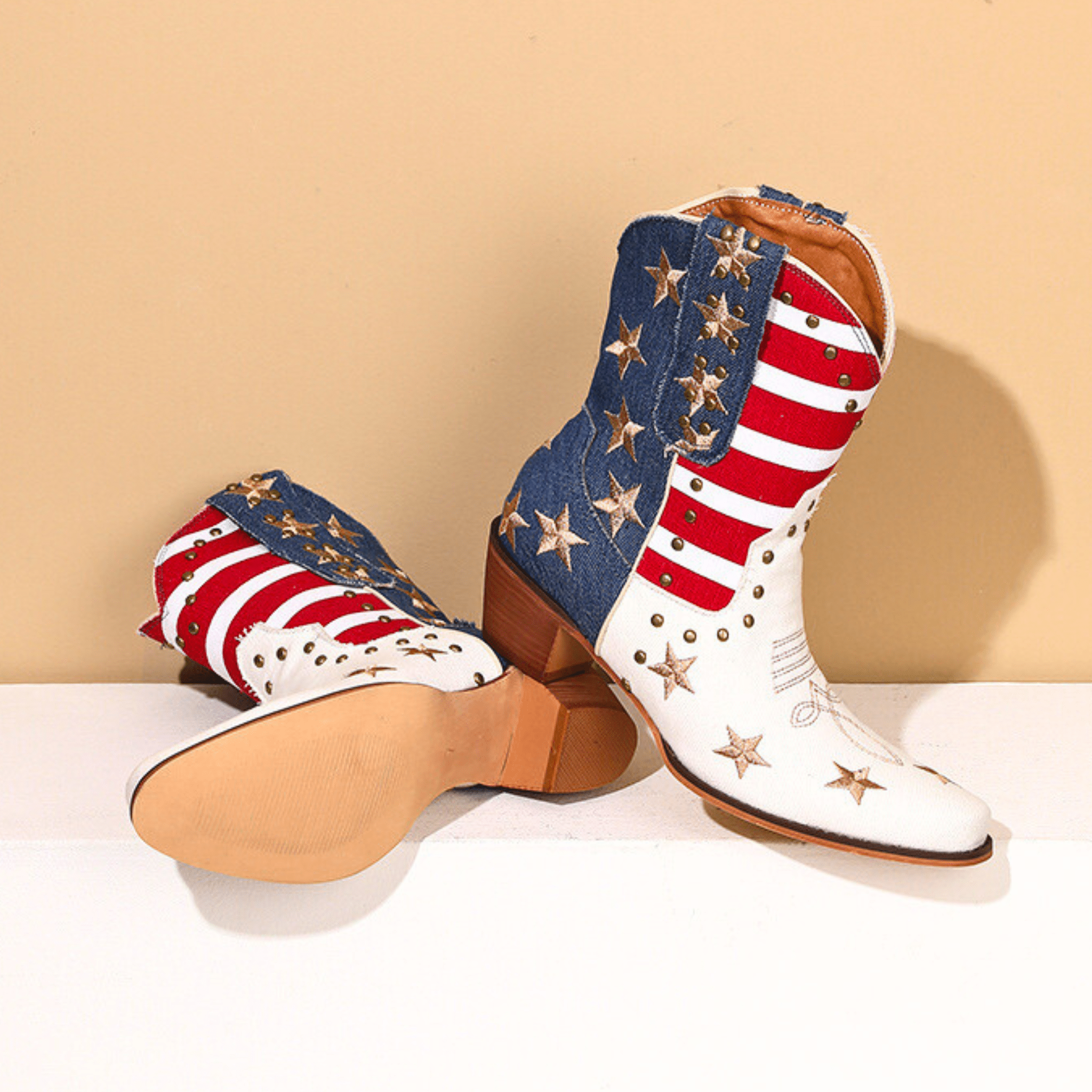Vivienne Embroidered Western Boots | Women's Western Cowboy Ankle Boots | Vintage Boho Boots UK