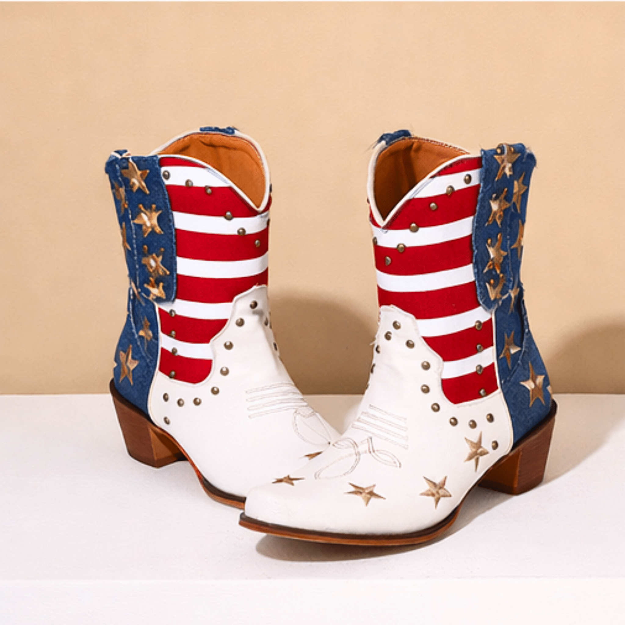 Vivienne Embroidered Western Boots | Women's Western Cowboy Ankle Boots | Vintage Boho Boots UK