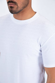 All Over Pattern Graphic Tee | T-Shirt | Men's Cotton White Patterned