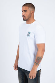 Western Skull Horseshoe Graphic Tee | T-Shirt | Men's Cotton White Western Print