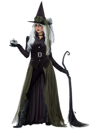 Cool Witch | Halloween Costume | Women's Regular Black Green