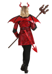Leather Devil | Halloween Costume | Women's Regular Black Red