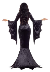 Gothic Spiderweb Gown | Halloween Costume | Women's Regular Black