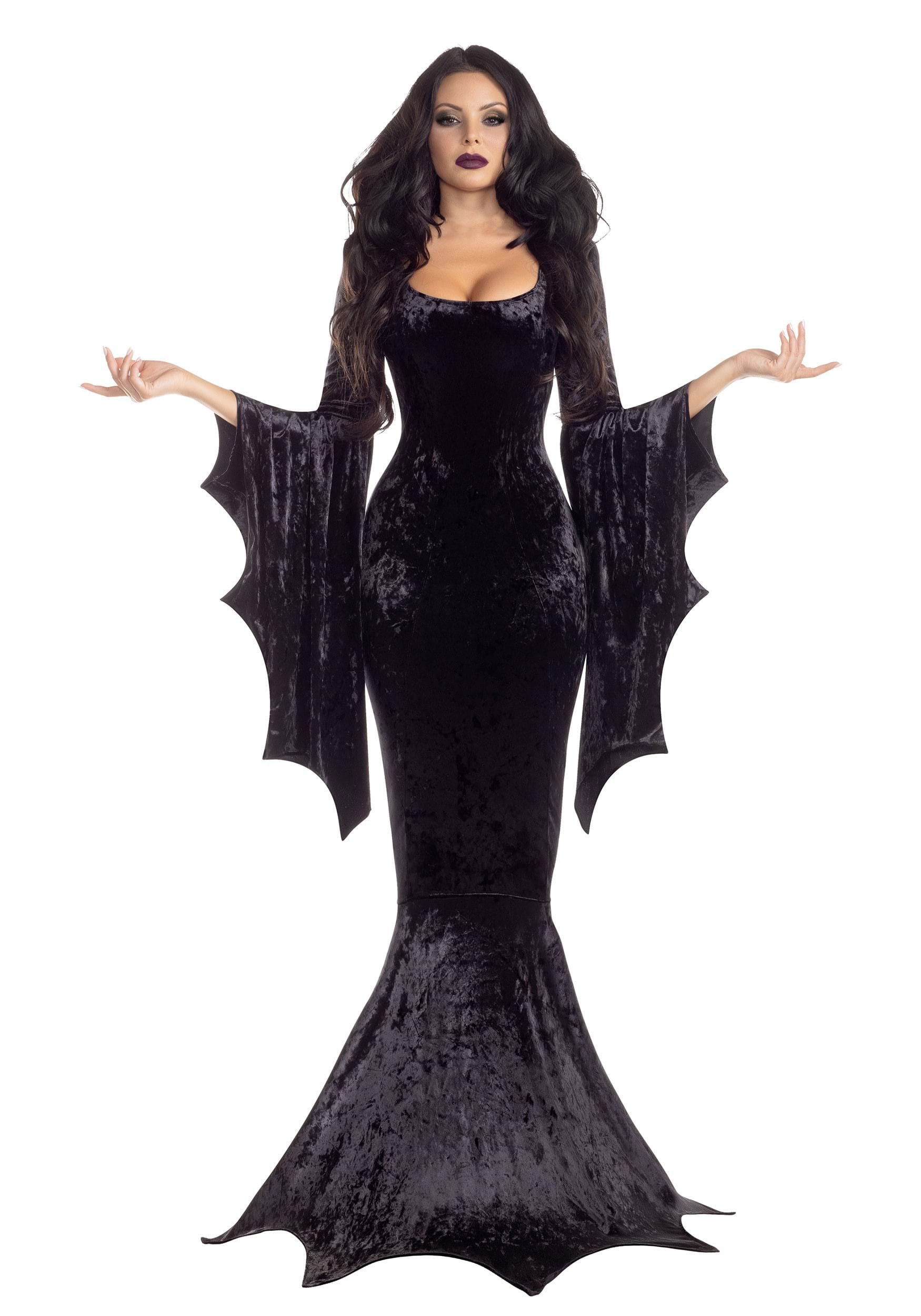 Gothic Spiderweb Gown | Halloween Costume | Women's Regular Black