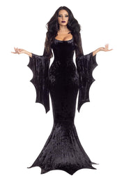 Gothic Spiderweb Gown | Halloween Costume | Women's Regular Black