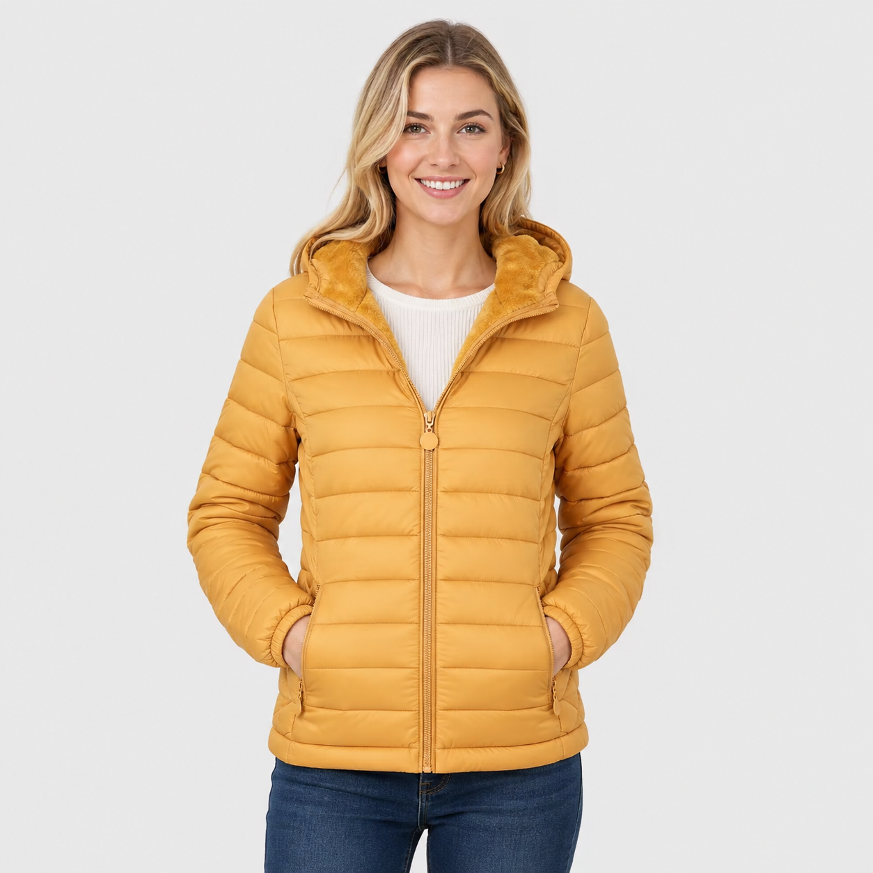 Women's Hooded Padded Coat – Lightweight Warm Casual Winter Jacket | 9 Colours | S–2XL